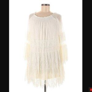 Miss June Dress womens one size Cream summer lace Casual long sleeve